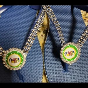 Autism mom flip flops